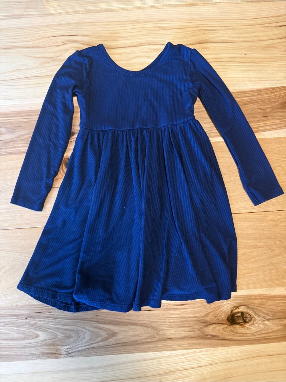 Little Sleepies Navy Long-Sleeve Swing Dress